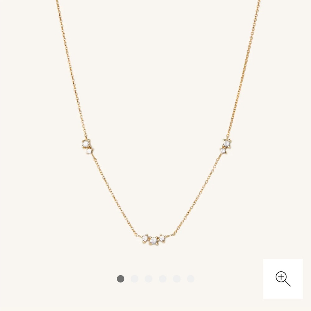 Mejuri Floating Sapphire Necklace